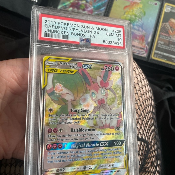 Pokemon Gardevoir & Sylveon GX Card gem mt 10 Pokemon Gardevoir & Sylveon GX Card gem mt 10